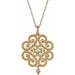 Ladies Natural Diamond Necklace (I1, G-H) — 14K Yellow Gold