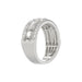 MEN'S BAND 0.50CT ROUND DIAMOND 14K WHITE GOLD