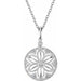 Ladies Natural Diamond Necklace (I2, H+) — Sterling Silver