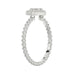 Ladies 0.10Ct Round Diamond Halo Heart Ring Sterling Silver Stylish Women�S Engagement & Promise Ring