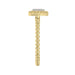 Ladies Halo Ring 0.10Ct Heart Shape Round Diamond 10K Yellow Gold