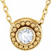 Ladies Diamond Beaded Slide Necklace (I1, G-H) — 14K Yellow Gold