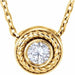 Ladies Natural Diamond Necklace (I1, G-H) — 14K Yellow Gold