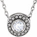 Ladies Diamond Beaded Slide Necklace (I1, G-H) — 14K White Gold