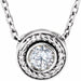Ladies Natural Diamond Necklace (I1, G-H) — 14K White Gold