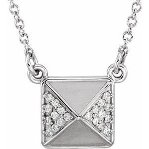 Ladies Natural Diamond 16 1/ Necklace (I1, G-H) — Platinum