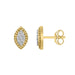 10K Yellow Gold 0.20CT Diamond Halo Fashion Earrings Round Diamond Women�S Earrings