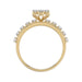 LADIES TRIO RING 1.30CT ROUND DIAMOND 10K YELLOW GOLD