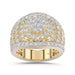 LADIES RING 2.00CT ROUND DIAMOND 10K YELLOW GOLD