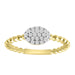 LADIES RING 0.20CT ROUND DIAMOND 14K YELLOW GOLD