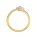 LADIES RING 0.33CT ROUND DIAMOND 14K YELLOW GOLD