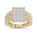 LADIES RING 1.00CT ROUND DIAMOND 10K YELLOW GOLD