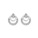Ladies Sterling Silver 0.13CT Round Diamond Earrings Classic Fashion Jewelry Gift