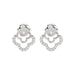 Ladies Sterling Silver 0.13CT Round Diamond Earrings Classic Fashion Jewelry Gift