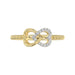 LADIES RING 0.10CT ROUND DIAMOND 10K YELLOW GOLD