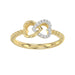 LADIES RING 0.10CT ROUND DIAMOND 10K YELLOW GOLD