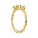 LADIES RING 0.10CT ROUND DIAMOND 10K YELLOW GOLD