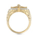 MEN'S RING 0.50CT ROUND DIAMOND 10K YELLOW GOLD
