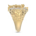 MEN'S RING 0.50CT ROUND DIAMOND 10K YELLOW GOLD