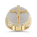 MEN'S RING 0.50CT ROUND DIAMOND 10K YELLOW GOLD