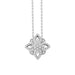 LADIES NECKLACE 0.25CT ROUND DIAMOND 10K WHITE GOLD