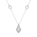 LADIES NECKLACE 0.25CT ROUND DIAMOND 10K WHITE GOLD