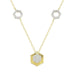 LADIES NECKLACE 0.25CT ROUND DIAMOND 10K YELLOW GOLD
