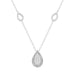 LADIES NECKLACE 0.25CT ROUND DIAMOND 10K WHITE GOLD
