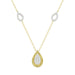 LADIES NECKLACE 0.25CT ROUND DIAMOND 10K YELLOW GOLD