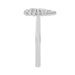 Heart-Shaped 0.13 Ct Round Diamond Ring For Women Sterling Silver Bezel Set Elegant Ladies Ring