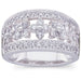 Ladies Natural Diamond Ring (I1, G-H) — 14K White Gold