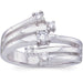 Ladies Natural Diamond Ring (I1, G-H) — 14K White Gold