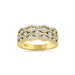 LADIES BAND 1.00CT ROUND DIAMOND 14K YELLOW GOLD