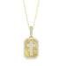 LADIES PENDANT WITH CHAIN 0.20CT ROUND DIAMOND 10K YELLOW GOLD