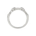 Ladies Sterling Silver 0.05Ct Round Diamond Heart Design Fashion Ring Stylish Ladies Jewelry Ring