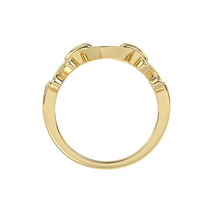 LADIES RING 0.05CT ROUND DIAMOND 10K YELLOW GOLD