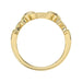 Elegant 10K Yellow Gold 0.05Ct Ladies Ring With Heart Shape Design And Sparkling Round Diamonds. A Charming And Meaningful Gift Jewelry Piece For Her.