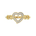 LADIES RING 0.05CT ROUND DIAMOND 10K YELLOW GOLD