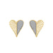 LADIES EARRINGS 0.13CT ROUND DIAMOND 10K YELLOW GOLD