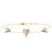 LADIES BRACELET 0.25CT ROUND DIAMOND 10K YELLOW GOLD