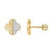 LADIES EARRINGS 0.15CT ROUND DIAMOND 10K YELLOW GOLD