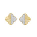 LADIES EARRINGS 0.15CT ROUND DIAMOND 10K YELLOW GOLD