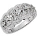 Ladies Natural Diamond Ring (I1, H+) — 14K White Gold