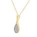 LADIES PENDANT WITH CHAIN 0.20CT ROUND DIAMOND 10K YELLOW GOLD