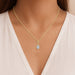 LADIES PENDANT WITH CHAIN 0.20CT ROUND DIAMOND 10K YELLOW GOLD