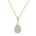 LADIES PENDANT WITH CHAIN 0.20CT ROUND DIAMOND 10K YELLOW GOLD