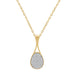 LADIES PENDANT WITH CHAIN 0.20CT ROUND DIAMOND 10K YELLOW GOLD