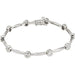 Ladies Natural Diamond Line 7 1/ Bracelet (I1, G-H) — 14K White Gold