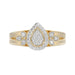 LADIES RING 0.33CT ROUND DIAMOND 10K YELLOW GOLD