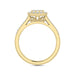 LADIES RING 1.00CT ROUND/BAGUETTE DIAMOND 10K YELLOW GOLD